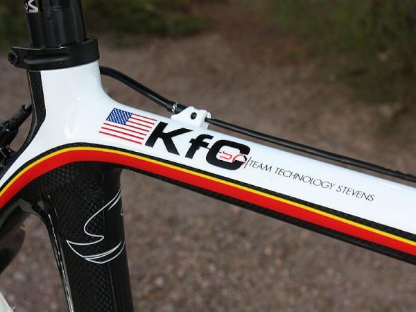The 'K' is for Katie and the 'C' is for Compton. We'll leave it to your imagination what the 'f' is for but suffice to say it's in reference to her take-no-prisoners style of racing.