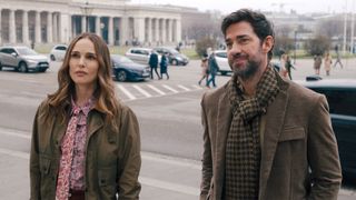 Natalie Portman and John Krasinski in The Fountain of Youth on Apple TV Plus