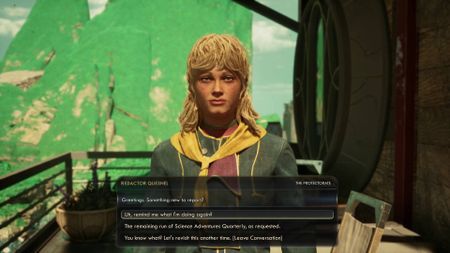 The Outer Worlds 2 In Pursuit of Purloined Propaganda Redactor Quesnel conversation