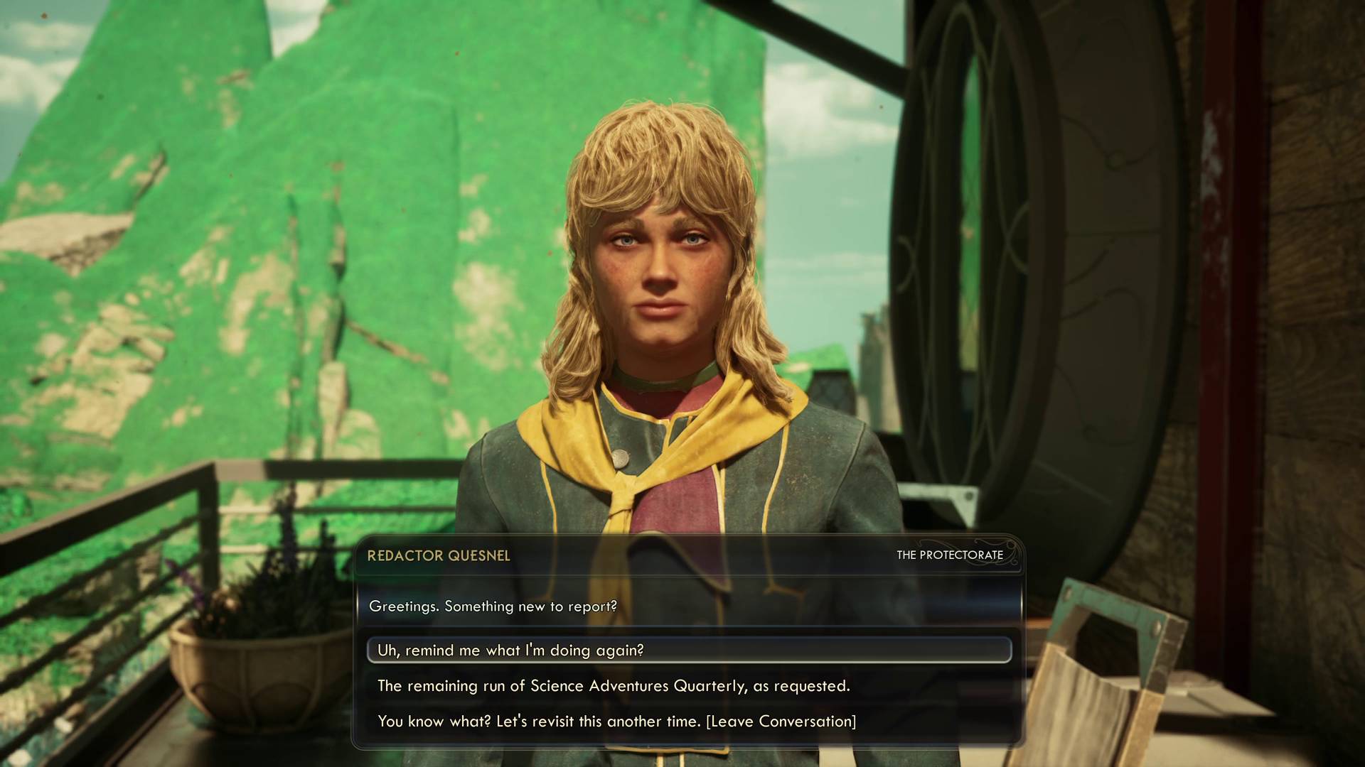 The Outer Worlds 2 In Pursuit of Purloined Propaganda Redactor Quesnel conversation