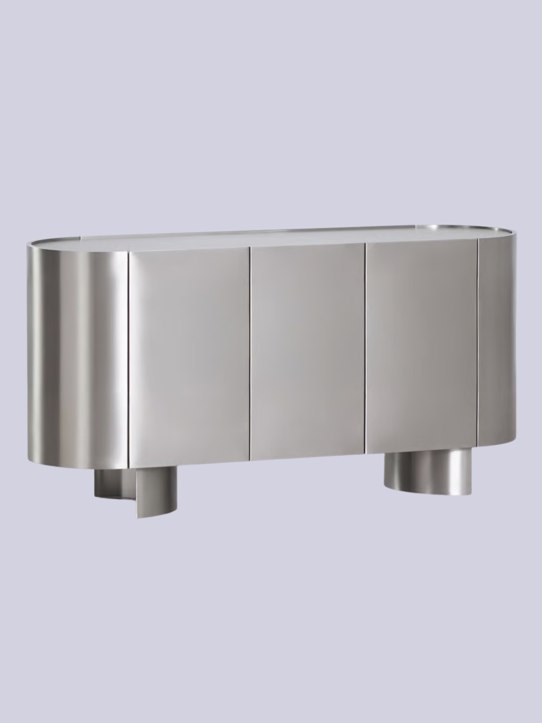 Sklum UK, Luena Oval Sideboard in Stainless Steel