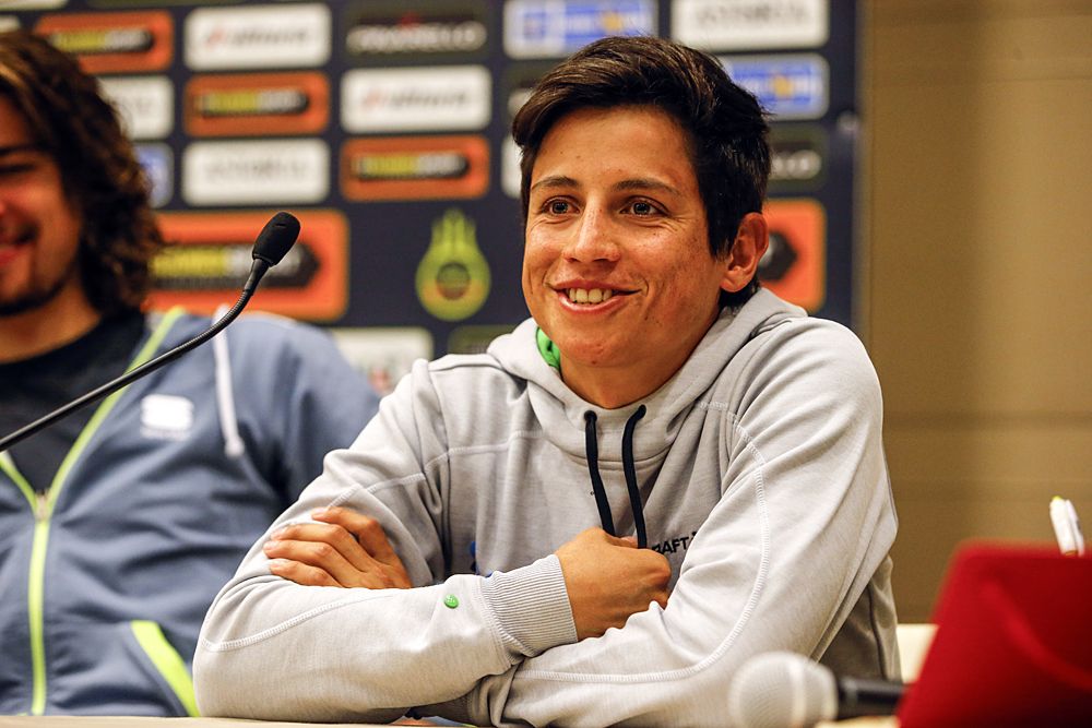 Esteban Chaves (Orica-GreenEdge) looking relaxed ahead of Tirreno-Adriatico
