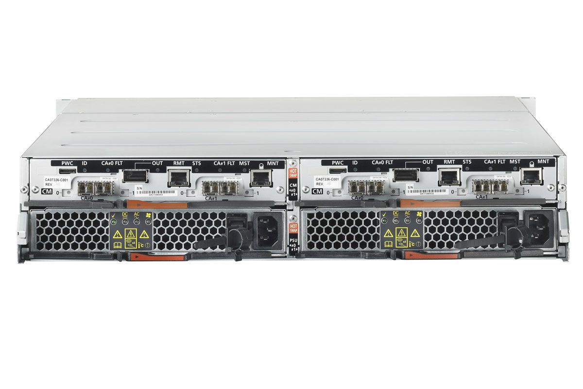 The rear of the Fujitsu Eternus DX90 S2