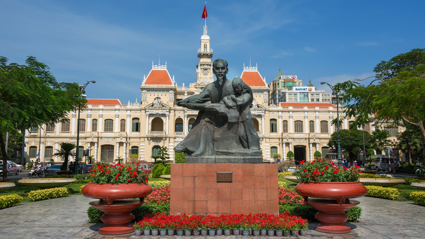 City hall in Ho Chi Minh City in Vietnam
