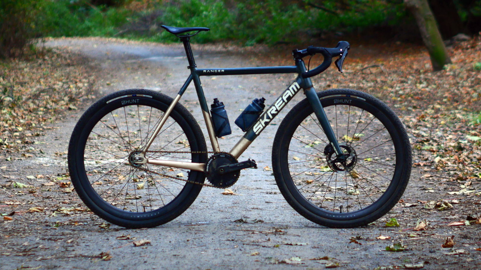 Skream Ranger gravel fixed gear bike pictured on a gravel path