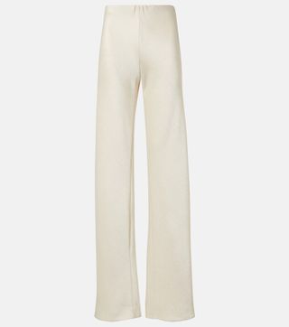 High-Rise Satin Wide-Leg Pants