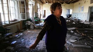 Battered city of Luhansk