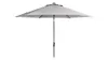KETTLER 2.5m Wind Up Parasol with tilt Grey frame and Stone Canopy