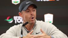 Rory McIlroy speaks to media at the Genesis Scottish Open