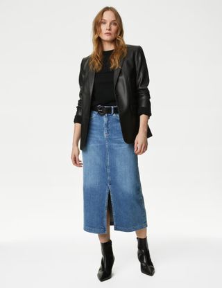 M&S Collection, Denim Midi Skirt