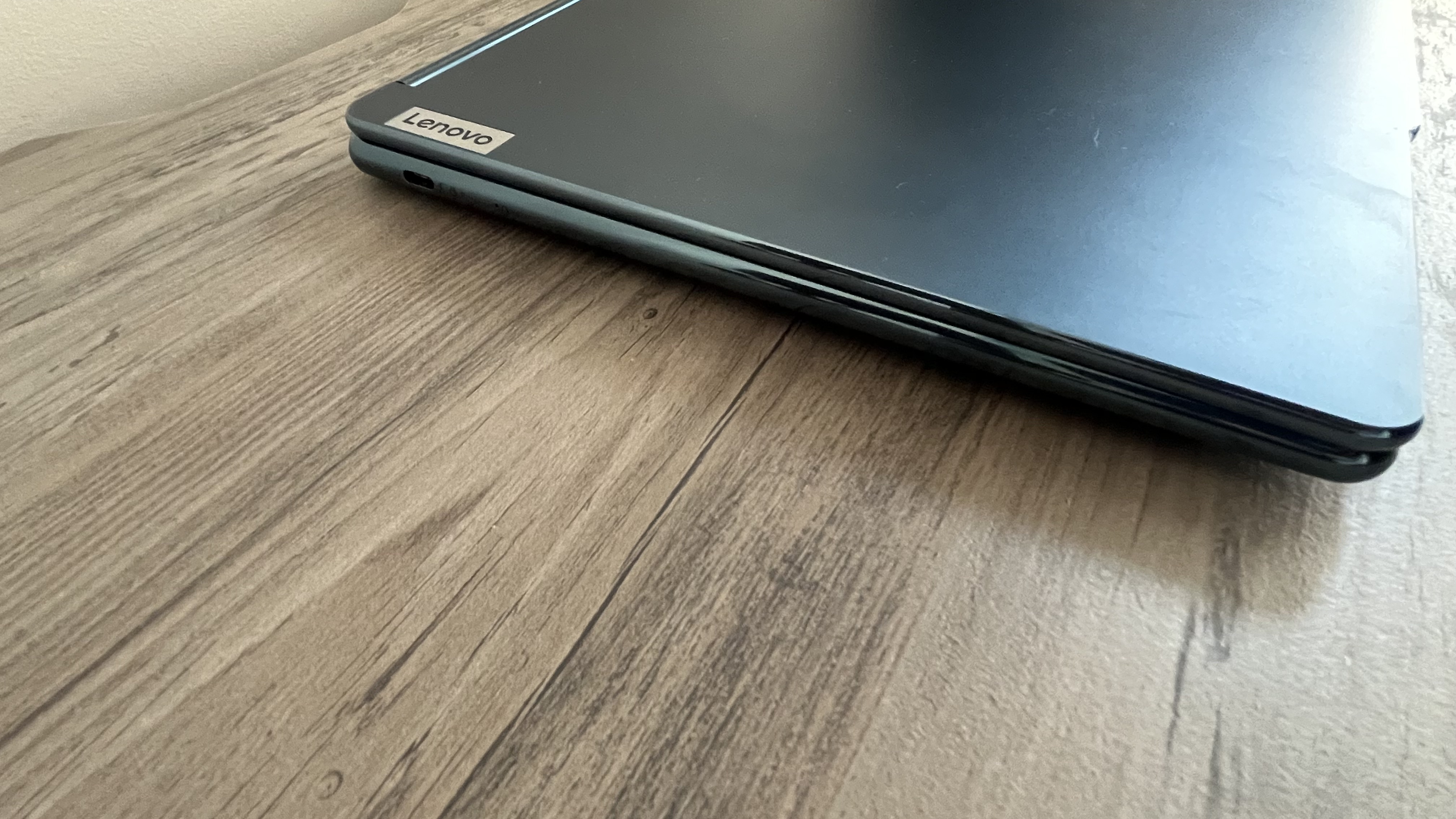 Lenovo Yoga Book 9i laptop on a desk