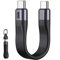 EndlesShine USB Cable 5.11" Short Type C 240W USB 4.0  Keychain Cord 