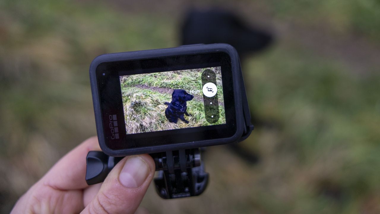 The GoPro Hero 10 Black screen