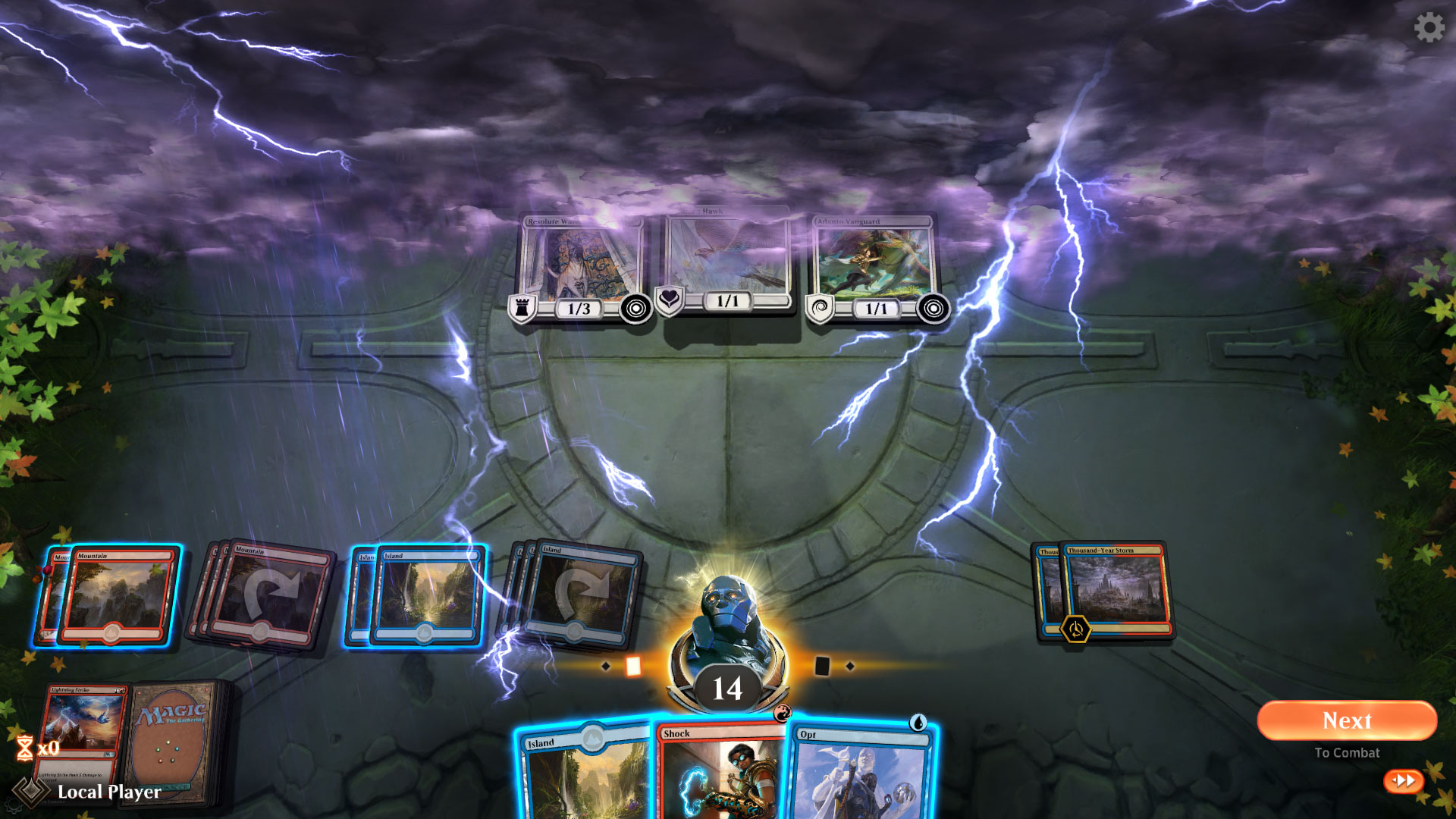 Magic: The Gathering Arena - a stormy playing field