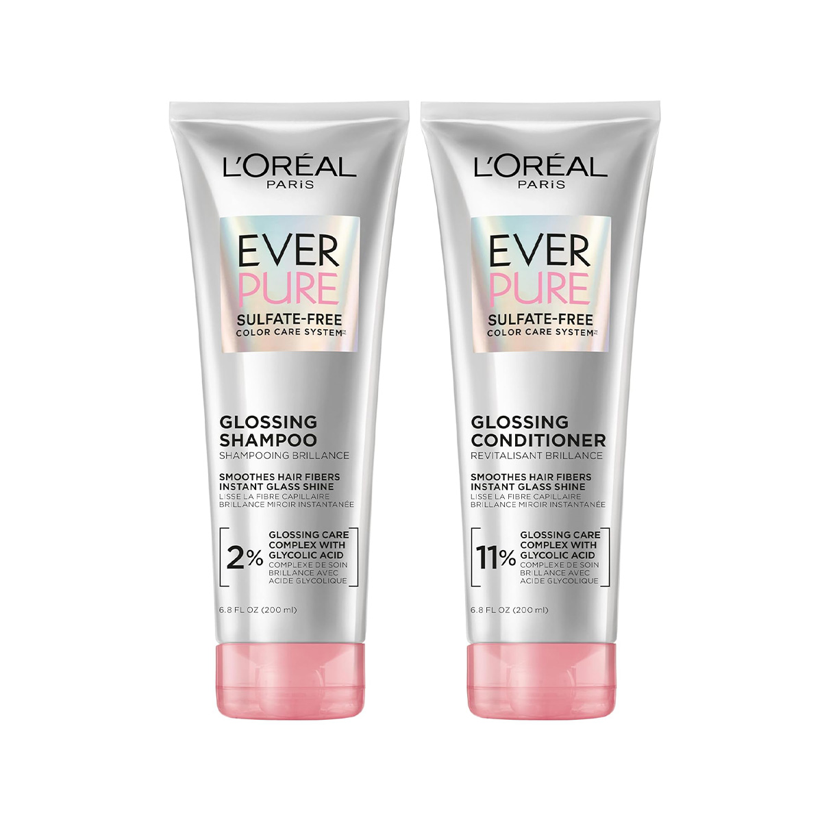 L'Or&amp;eacute;al Paris, Ever Pure Glossing Shampoo and Conditioner
