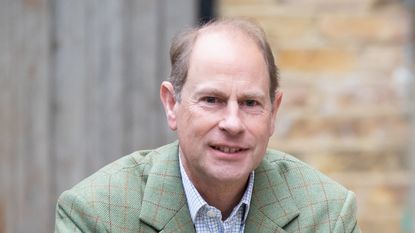 Prince Edward, Earl of Wessex visits Vauxhall City Farm on October 01, 2020 in London, England