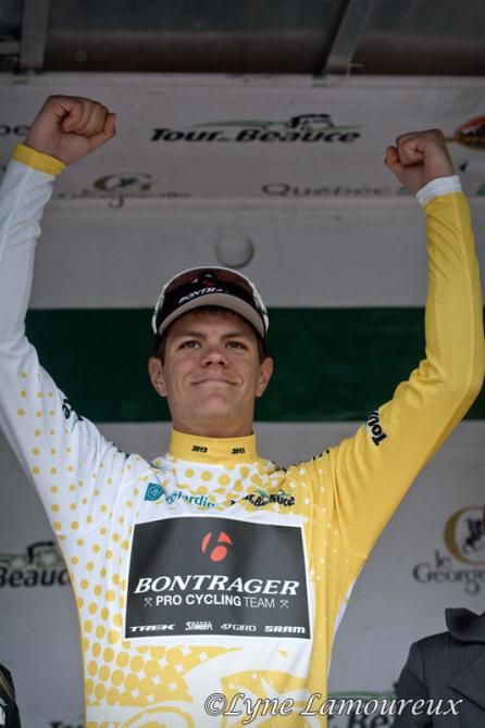 Jasper Stuyven (Bontrager) claims the first leader's jersey of the Tour de Beauce