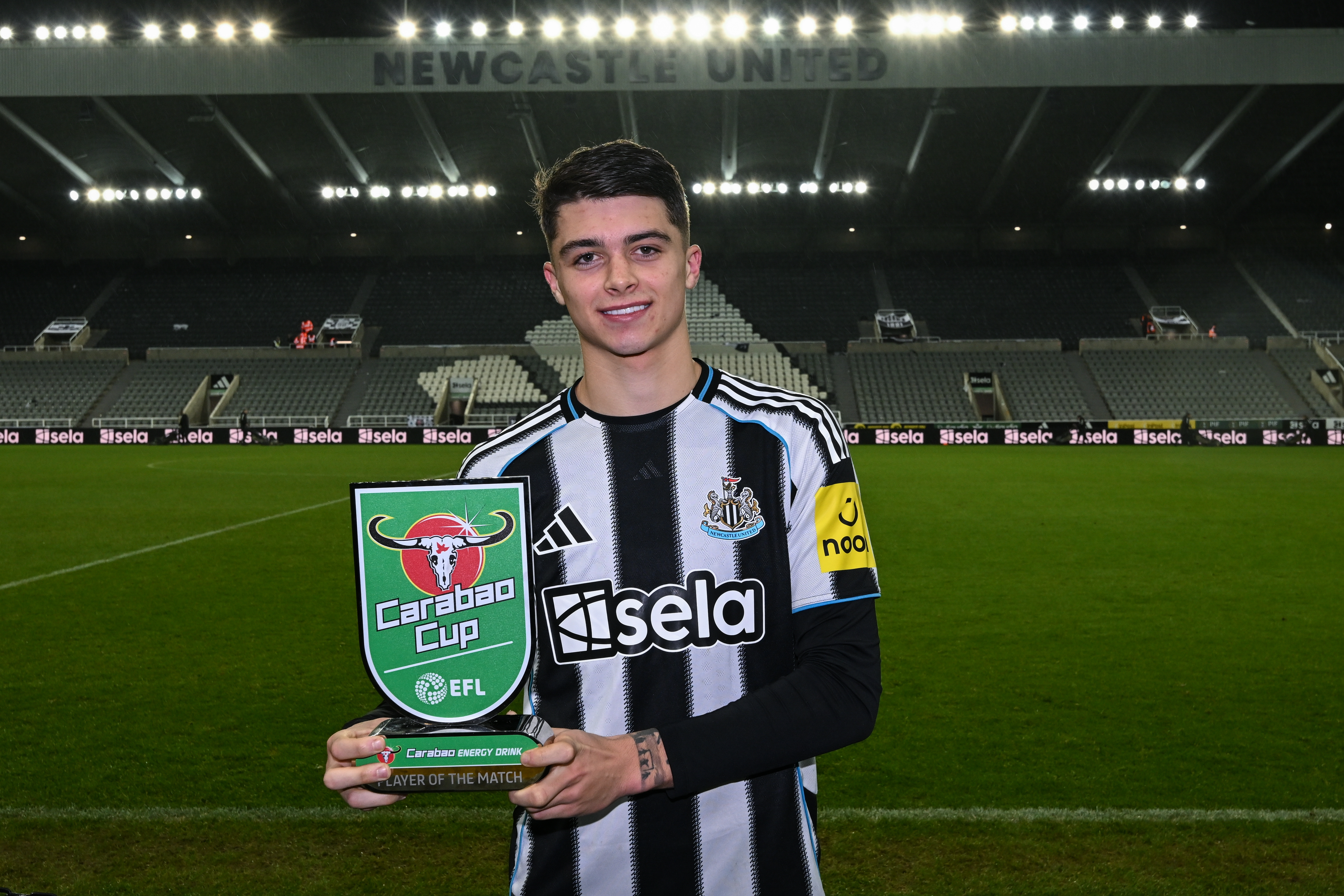 NEWCASTLE UPON TYNE, ENGLAND - DECEMBER 17:The Carabao Cup Quarter Final match between Newcastle United and Fulham at St James' Park on December 17, 2025 in Newcastle upon Tyne, England. (Photo by Newcastle United/Newcastle United via Getty Images)