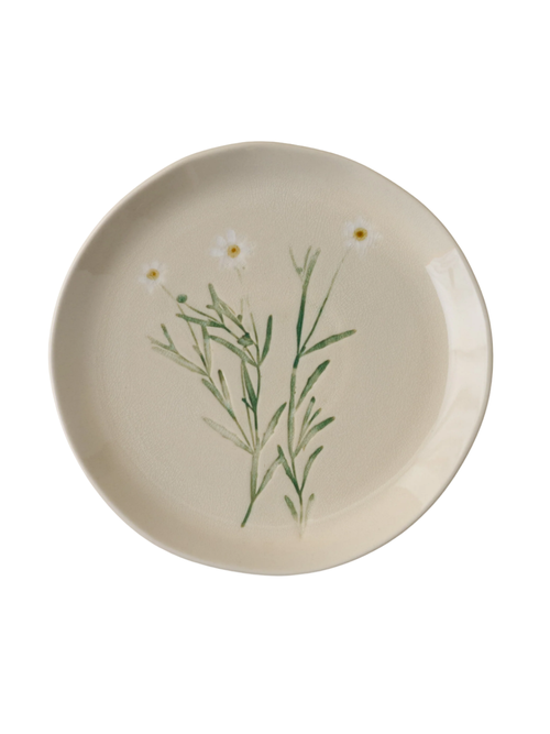 Jo's Pressed Floral Dessert Plate Set of Four