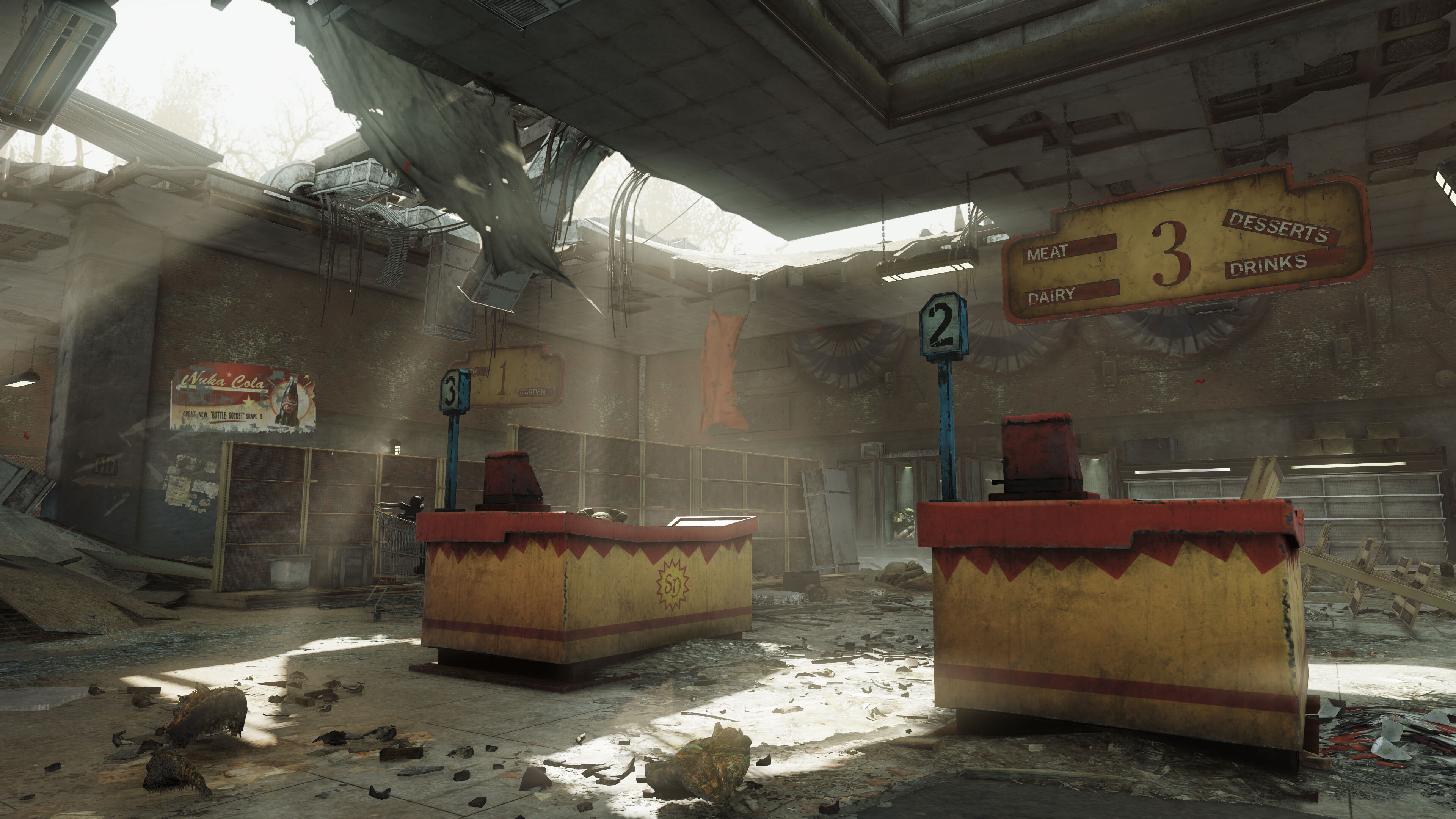 Screenshots from the Burning Springs update in Fallout 76 