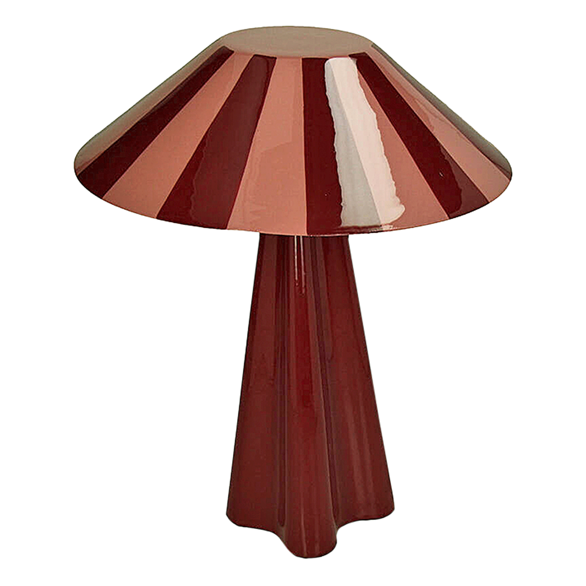 Rockett St George Deep Red Stripe table lamp