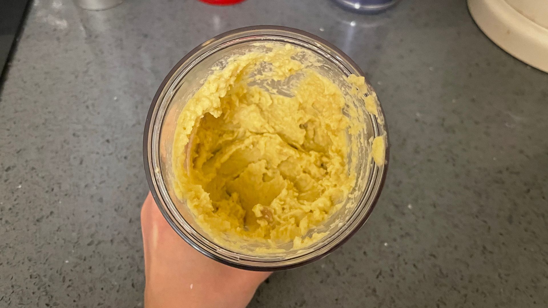 Hummus in the Ninja Blast Max Blender