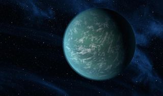 In December 2011, astronomers announced the discovery of Kepler-22b, the first planet in the habitable zone of a sun-like star. Though its gas envelope raises the temperature too high for liquid water on the surface, other rocky planets within similar distances from their star could potentially boast water and clouds.