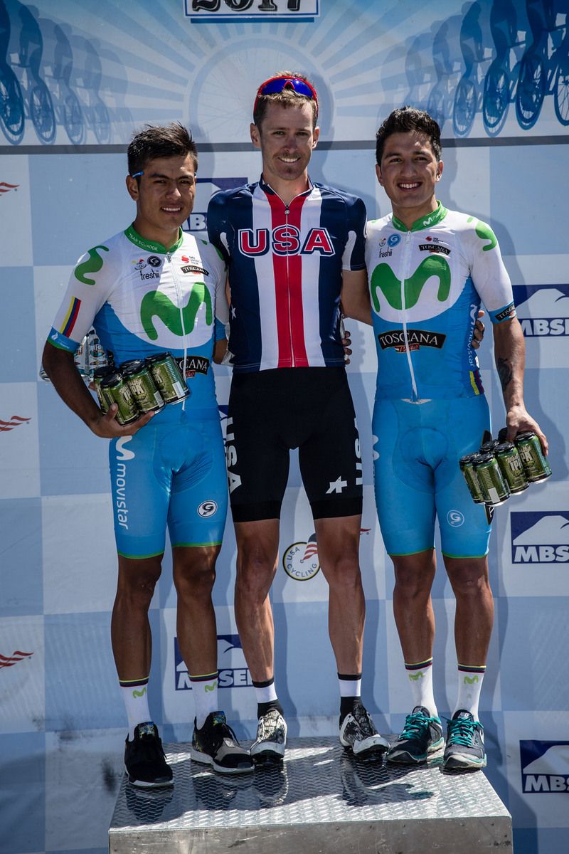 The top three for todays stage