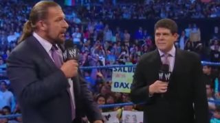 Triple H and Carlos Cabrera on SmackDown