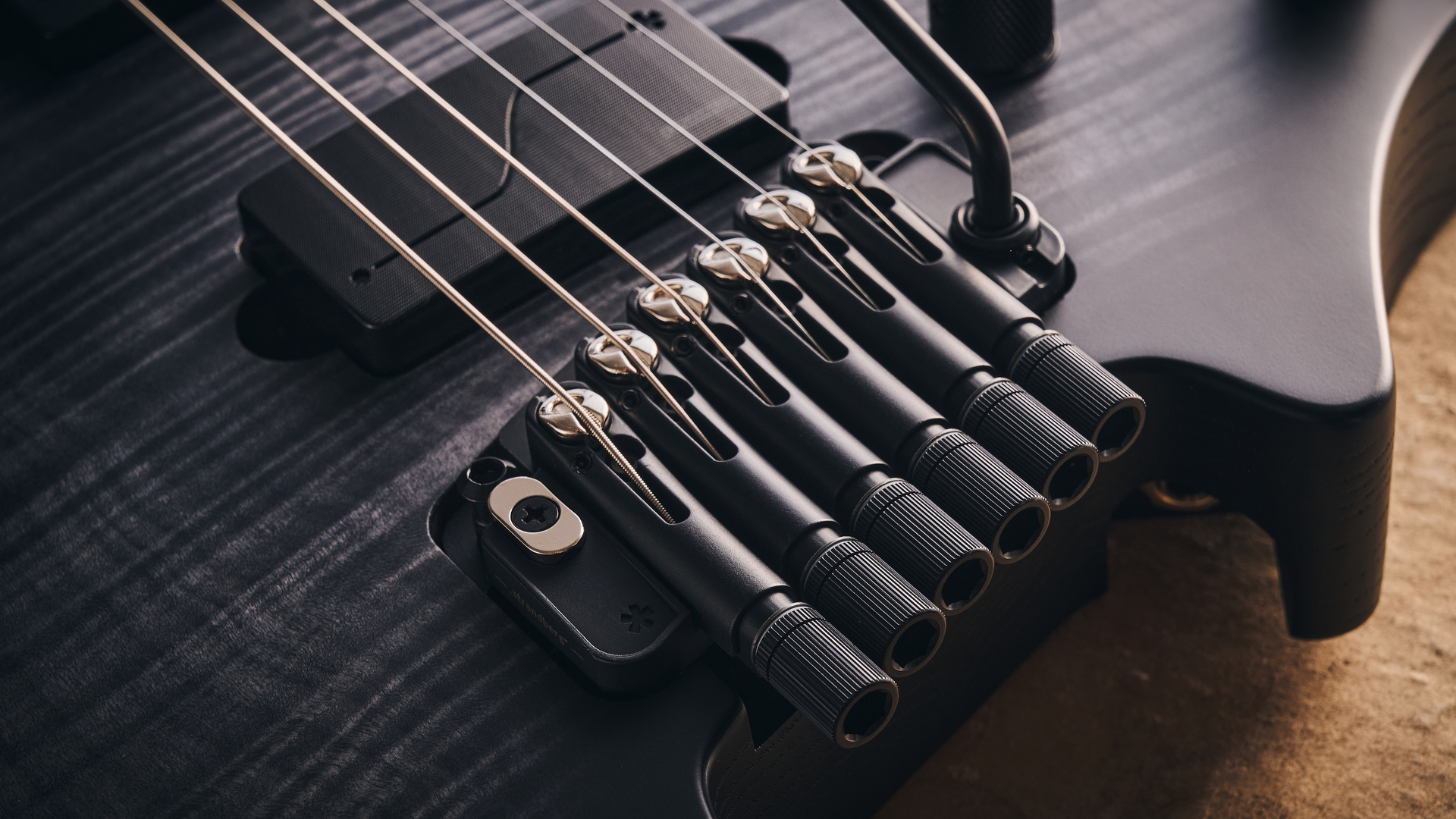 The new tremolo design on the Strandberg Boden Original N2.6T headless electric guitar