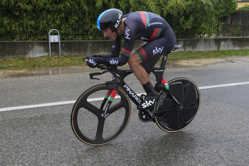 Kanstantsin Siutsou was Team Sky's other Belarusian in the time trial but the national champion could only manage 25th