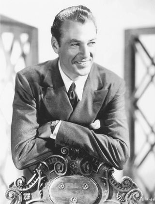 Gary Cooper wears his Tank Basculante in 1940.