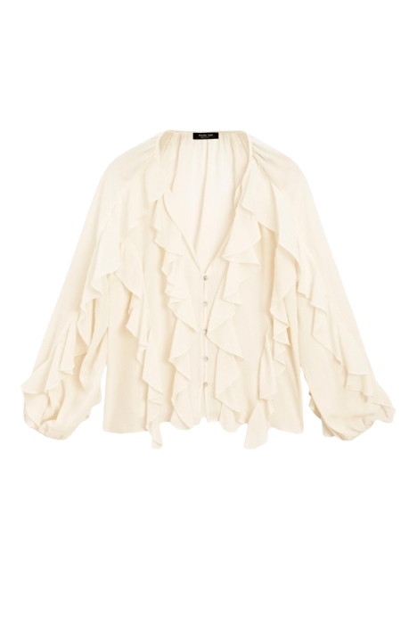 Massimo Dutti, Flowing Blouse With Ruffles