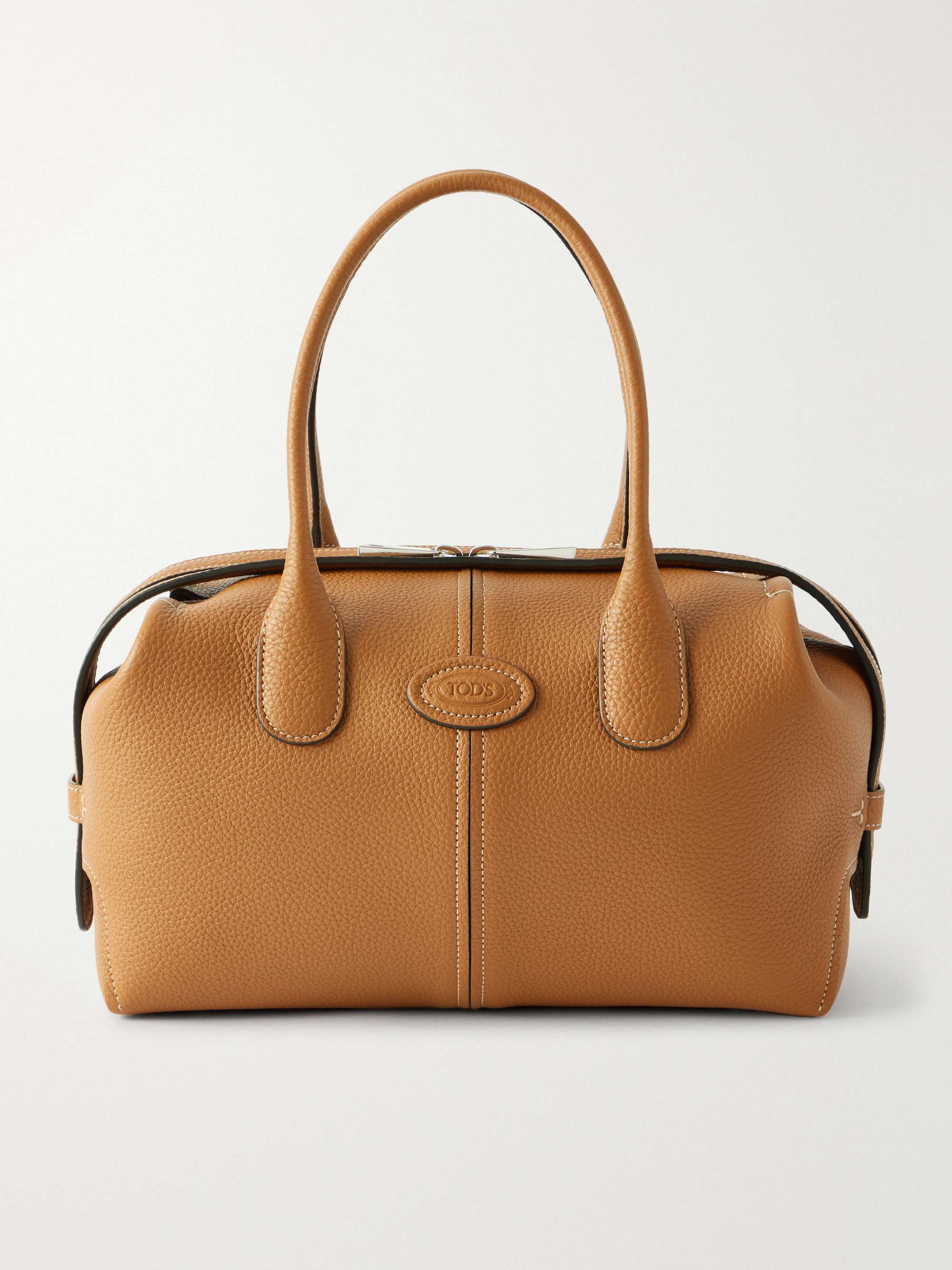 Bauletto Textured-Leather Tote