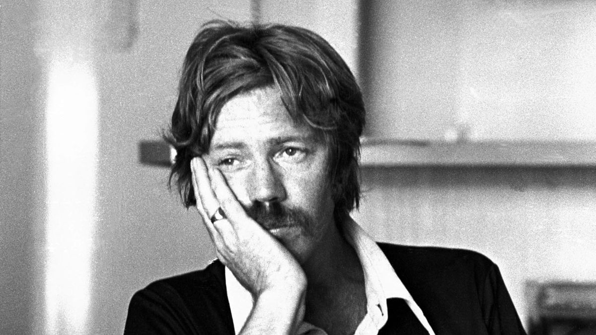 Dan Hicks being interviewed at home, 1974