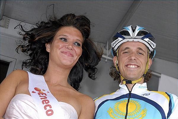 Koen de Kort with Miss Eneco.