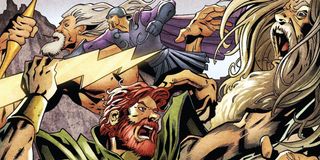 The Olympians in the Marvel Comics including Zeus