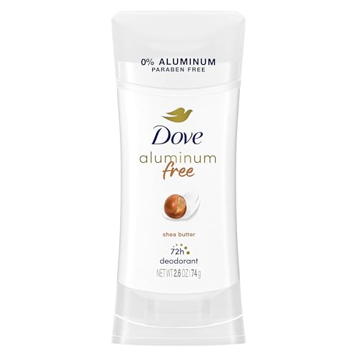 Dove 0% Aluminum Deodorant Stick Non Irritating Deodorant for Underarm Care Shea Butter Kindest Aluminum Free Deodorant 2.6 Oz