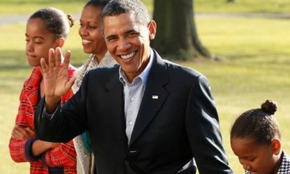 President Obama insists that his two daughters are off limits to his critics, but still invokes them in his own political rhetoric, says Frank Bruni in The New York Times.