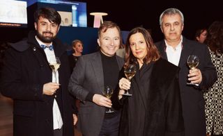 Francesco Marsotto, Tony Chambers, Marsotto Edizioni co-owners Costanza Olfi and Mario Marsotto