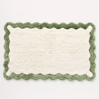 Maeve by Anthropologie Scalloped Cotton Bath Mat