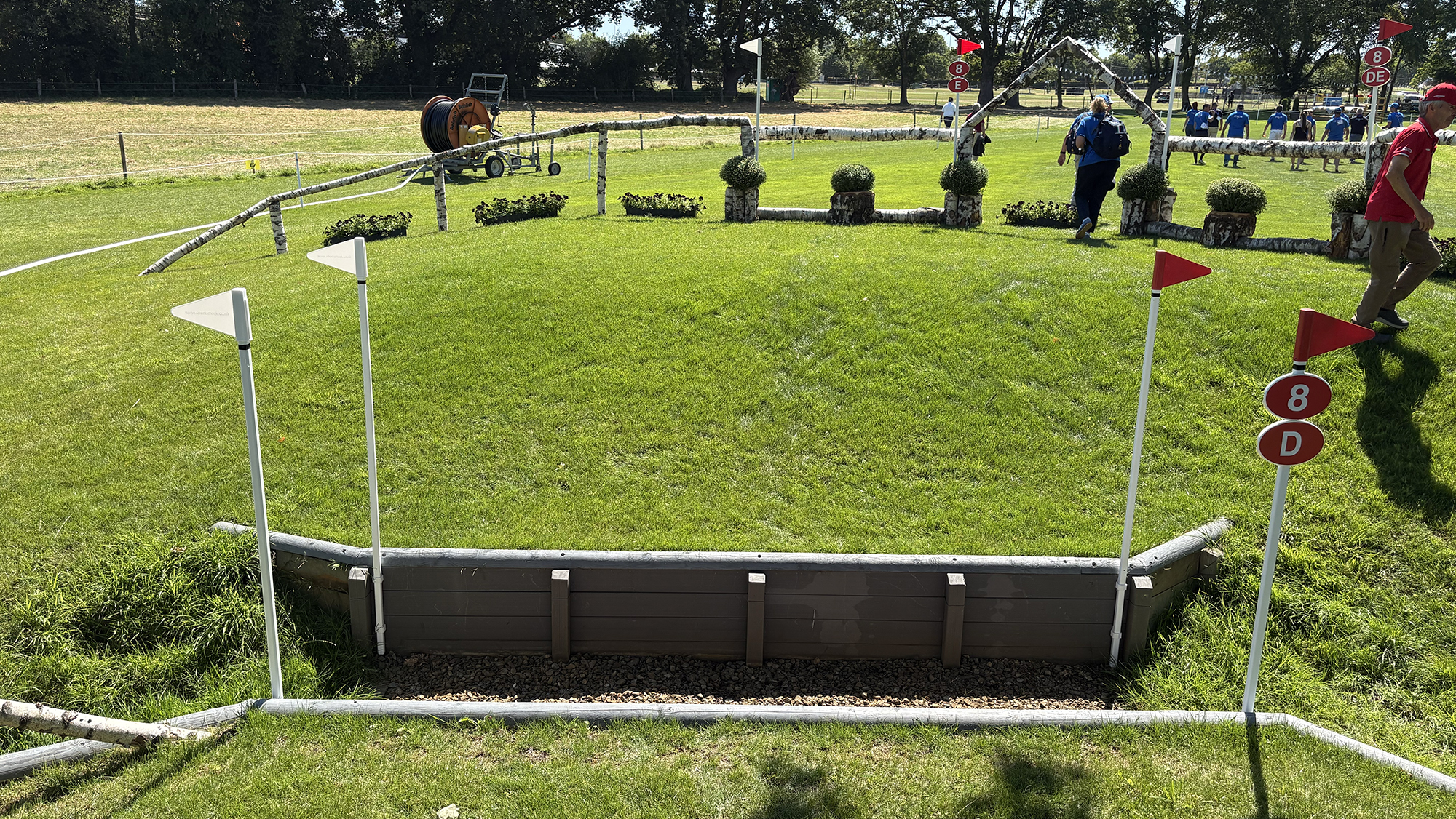 An open ditch on the eventing World Championships cross-country course in Aachen