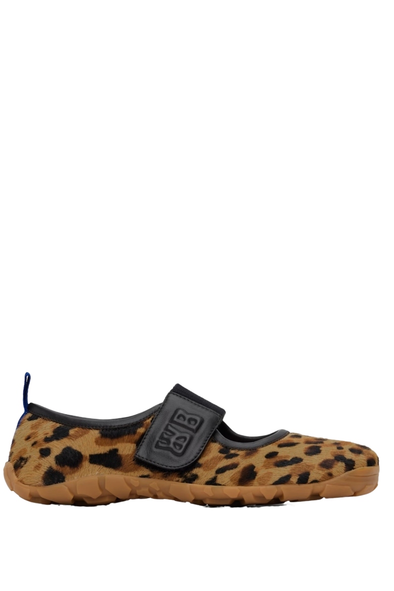 Tan & Brown Mary Jane Flat Sneakers