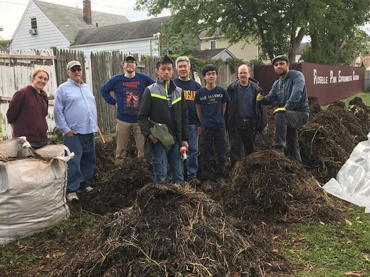 The local Boy Scouts helped remove the straw bales in the fall, making way for beds and producing lots of mulch.