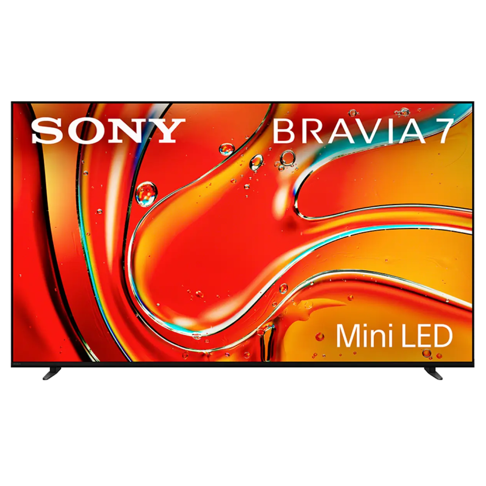 The 65-inch Sony Bravia 7 Mini LED TV, pictured against a white background