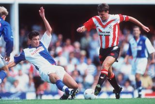Matt Le Tissier in action for Southampton against Blackburn Rovers in August 1994.