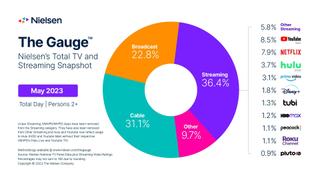 Chart of May TV viewing