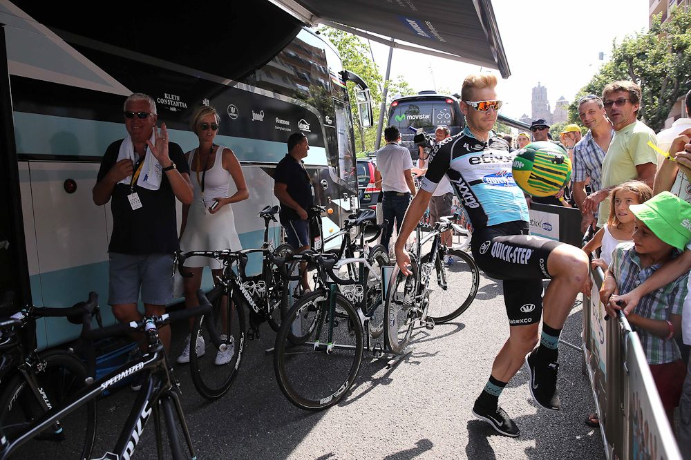A little cross training before the stage.