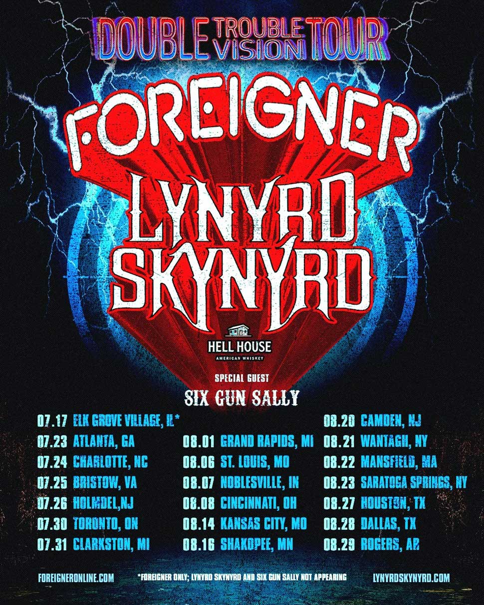 Foreigner and Lynyrd Skynyrd tour poster