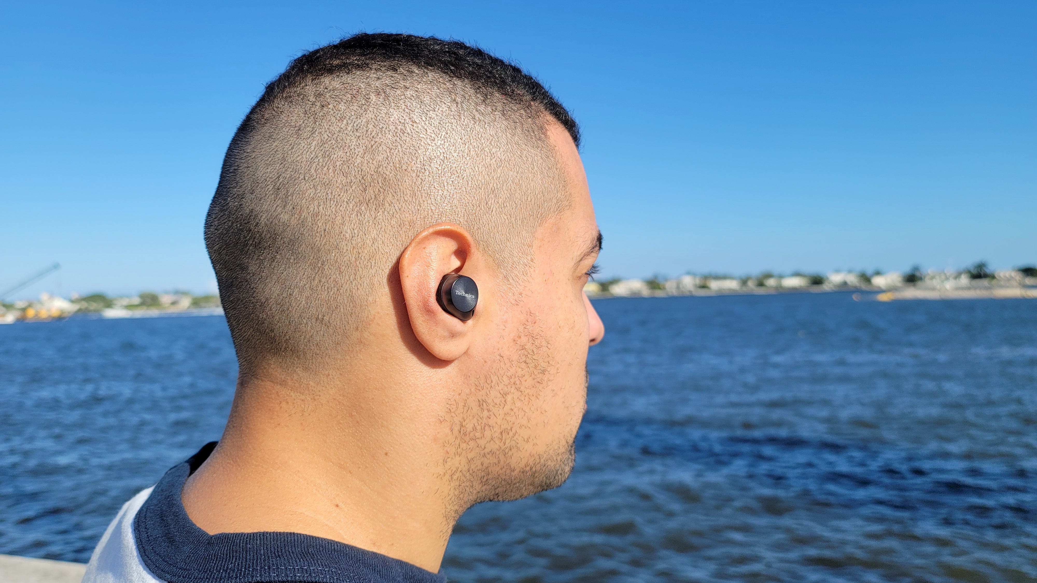 The Technics EAH-AZ60's active noise cancellation tested near the Intercoastal Waterway